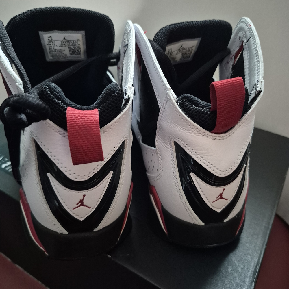 Jordan Athletic Shoes - White, Black, Red Accents - Picture 5 of 6